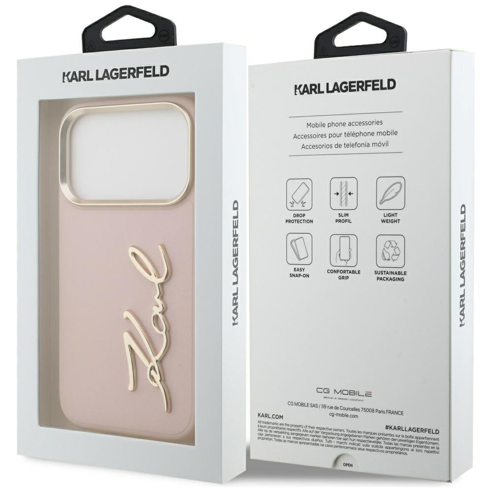 iPhone 17 Pro Karl Lagerfeld Karl Script Logo dėklas – rožinis 7 iPhone 17 Pro Karl Lagerfeld Karl Script Logo dėklas – rožinis 7