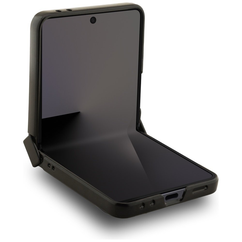 Samsung Galaxy Z Flip7 Karl Lagerfeld Karl & Choupette Pins MagSafe dėklas – juodas 3