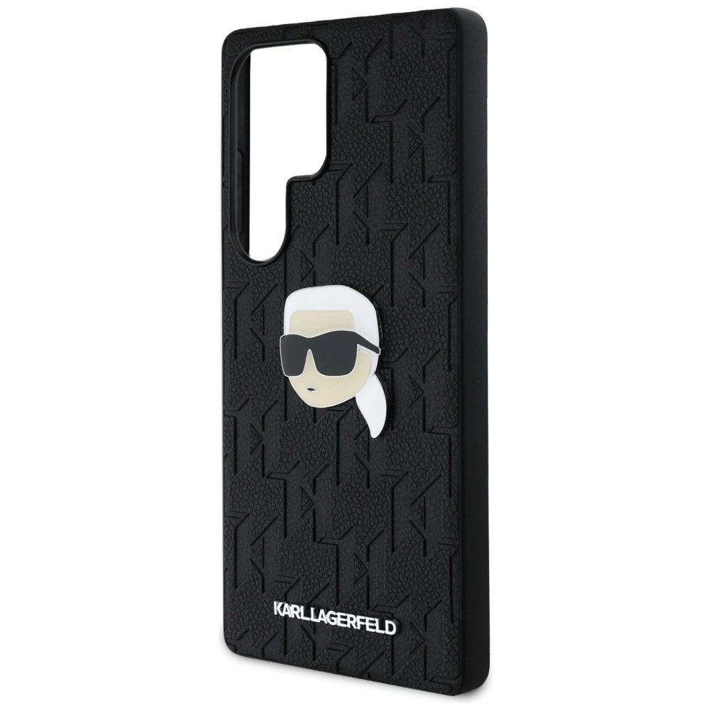 Karl Lagerfeld Leather Monogram Pin Logo Karl Head Samsung Galaxy S25 Ultra Dėklas Juodas 5 Karl Lagerfeld Leather Monogram Pin Logo Karl Head Samsung Galaxy S25 Ultra Dėklas Juodas 5