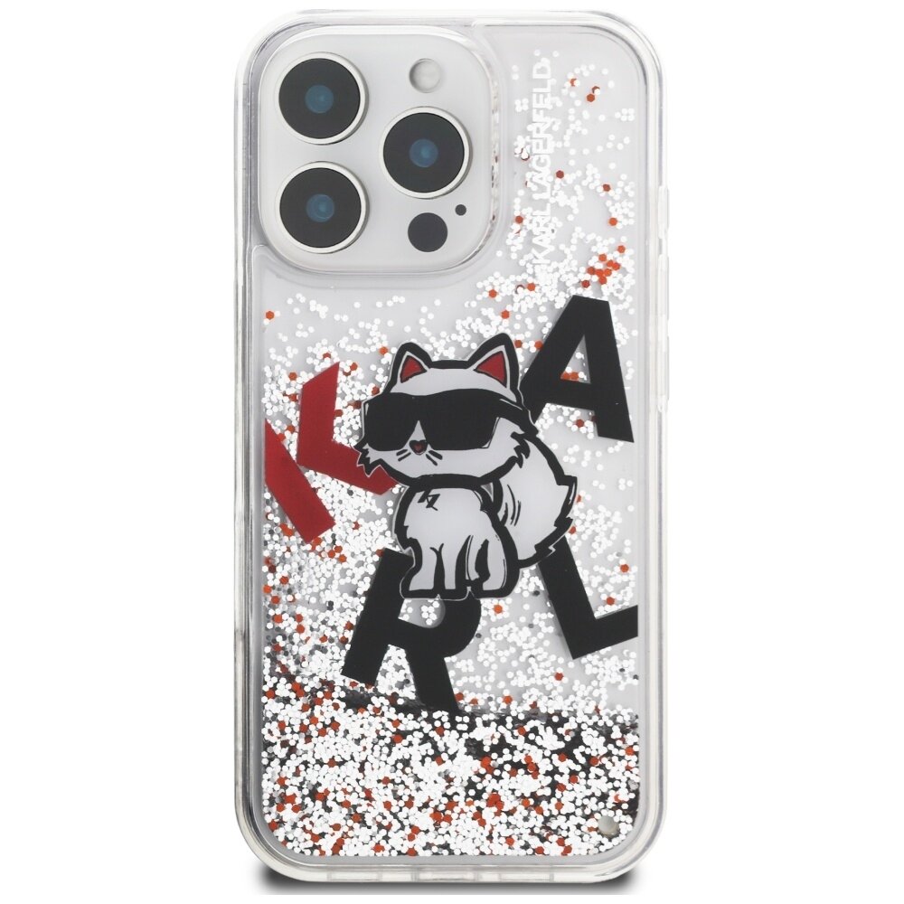 iPhone 16 Pro Max Karl Lagerfeld Liquid Glitter Choupette Logo dėklas – skaidrus 2 iPhone 16 Pro Max Karl Lagerfeld Liquid Glitter Choupette Logo dėklas – skaidrus 2