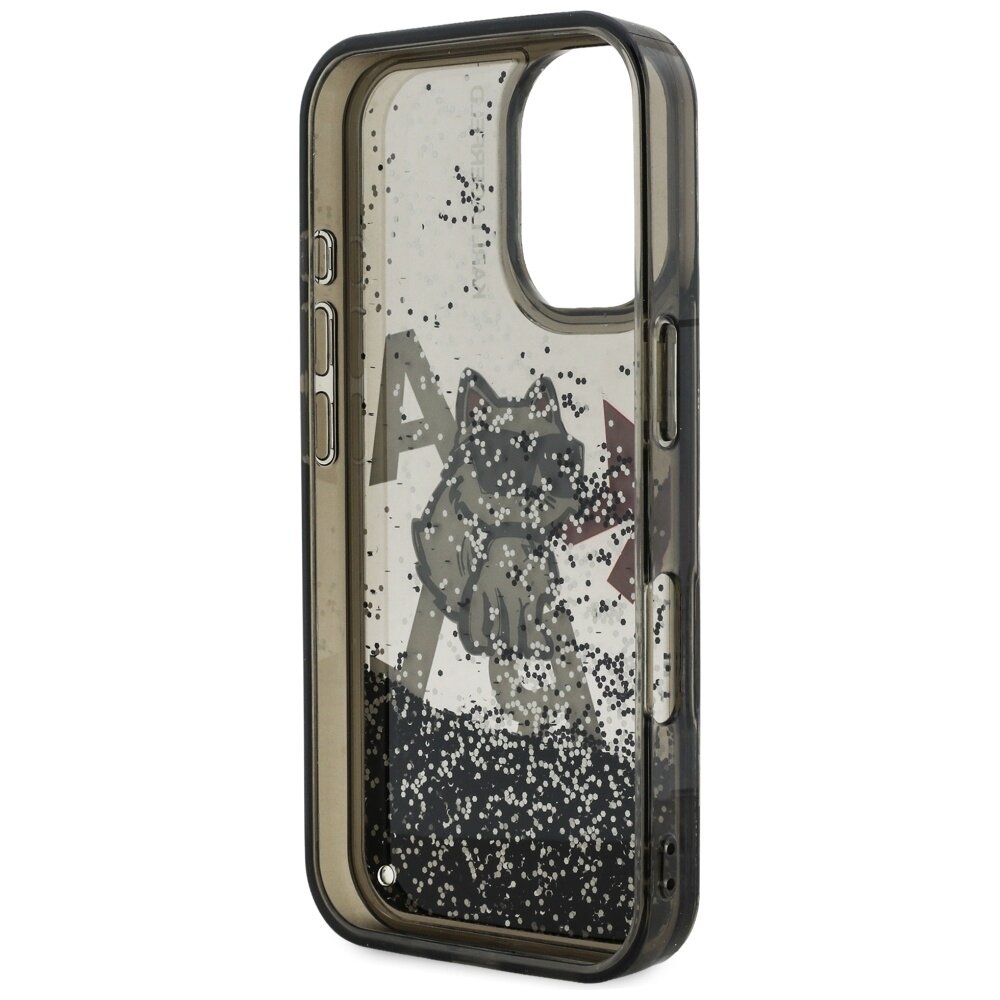 iPhone 16 Karl Lagerfeld Liquid Glitter Choupette Logo dėklas – juodas 6 iPhone 16 Karl Lagerfeld Liquid Glitter Choupette Logo dėklas – juodas 6