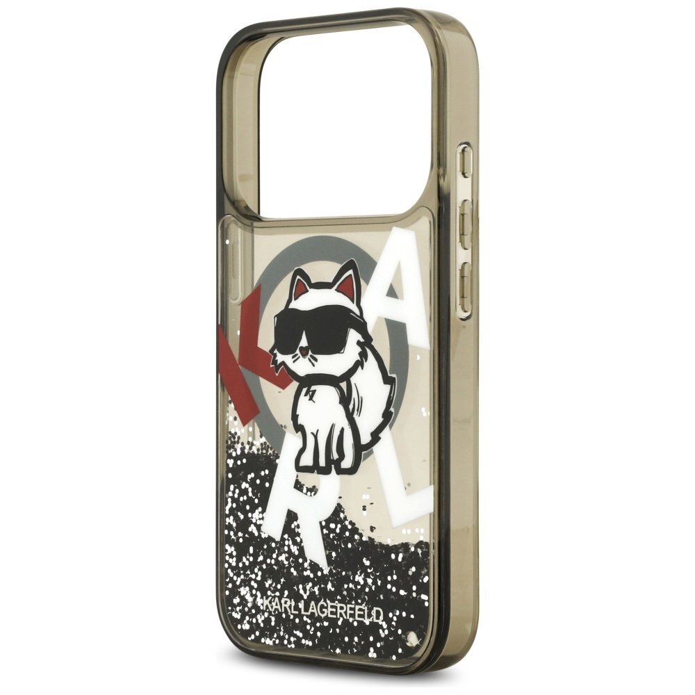 iPhone 17 Pro dėklas Karl Lagerfeld Liquid Glitter Choupette Logo su MagSafe – juodas 5 iPhone 17 Pro dėklas Karl Lagerfeld Liquid Glitter Choupette Logo su MagSafe – juodas 5