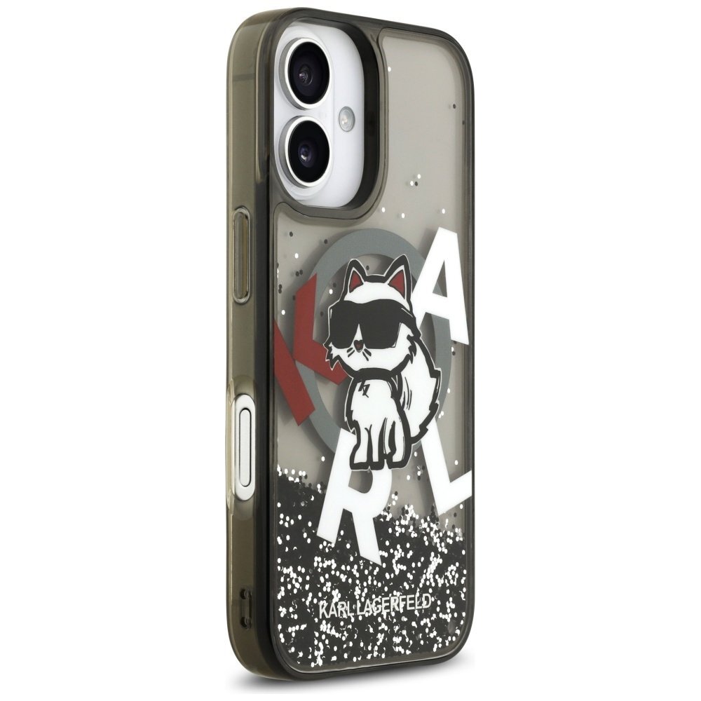 iPhone 17 dėklas Karl Lagerfeld Liquid Glitter Choupette Logo, MagSafe – juodas 3 iPhone 17 dėklas Karl Lagerfeld Liquid Glitter Choupette Logo, MagSafe – juodas 3