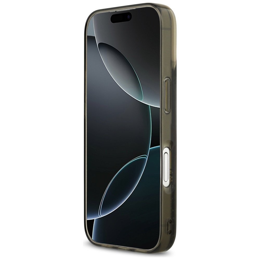 iPhone 17 dėklas Karl Lagerfeld Liquid Glitter Choupette Logo, MagSafe – juodas 4