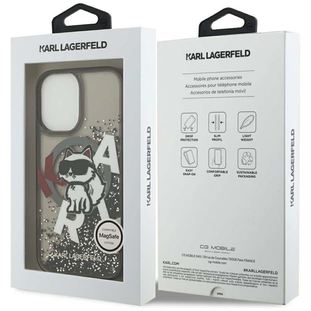 iPhone 17 dėklas Karl Lagerfeld Liquid Glitter Choupette Logo, MagSafe – juodas 7 iPhone 17 dėklas Karl Lagerfeld Liquid Glitter Choupette Logo, MagSafe – juodas 7