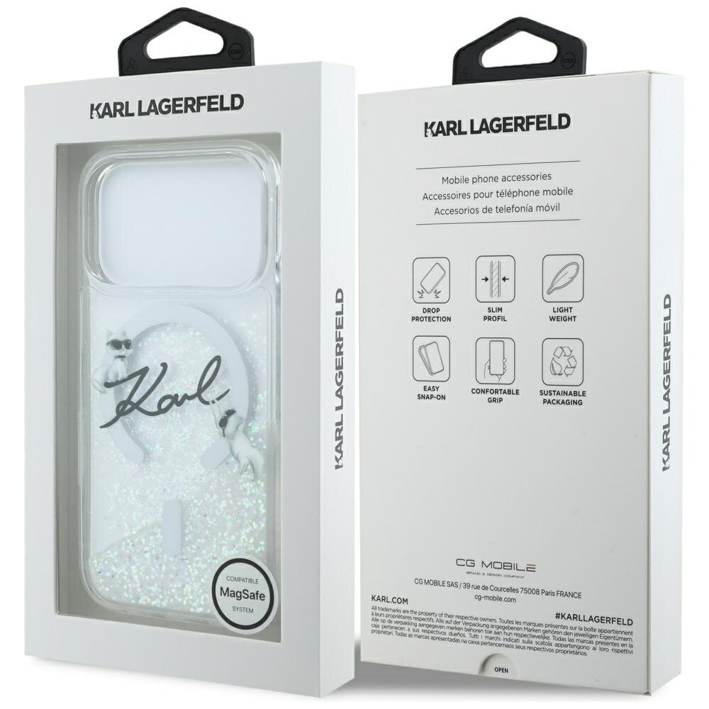 iPhone 17 Pro Karl Lagerfeld Liquid Glitter Karl Script Logo MagSafe dėklas – skaidrus 7 iPhone 17 Pro Karl Lagerfeld Liquid Glitter Karl Script Logo MagSafe dėklas – skaidrus 7