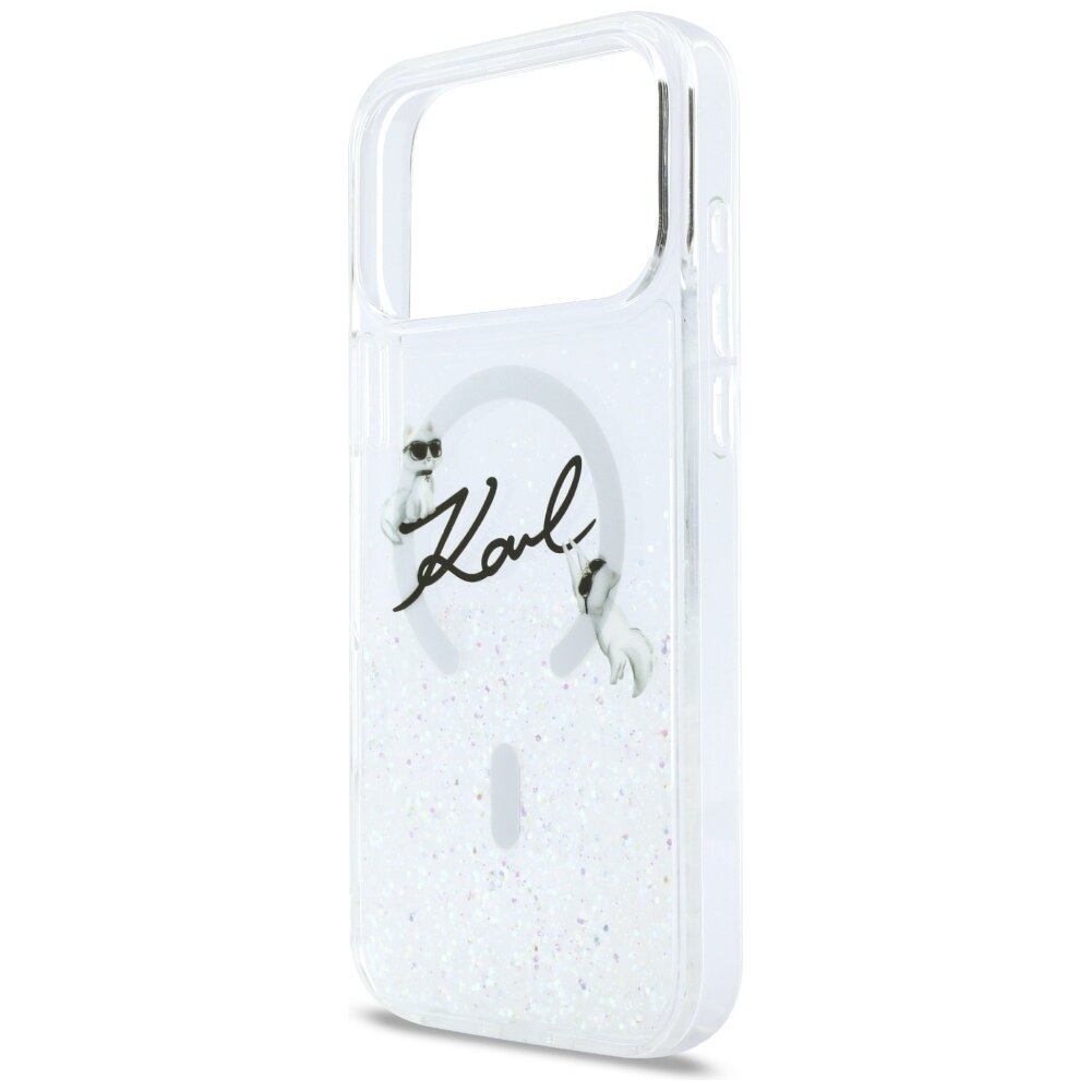 iPhone 17 Pro Max Karl Lagerfeld Liquid Glitter Karl Script Logo MagSafe dėklas – skaidrus 5 iPhone 17 Pro Max Karl Lagerfeld Liquid Glitter Karl Script Logo MagSafe dėklas – skaidrus 5