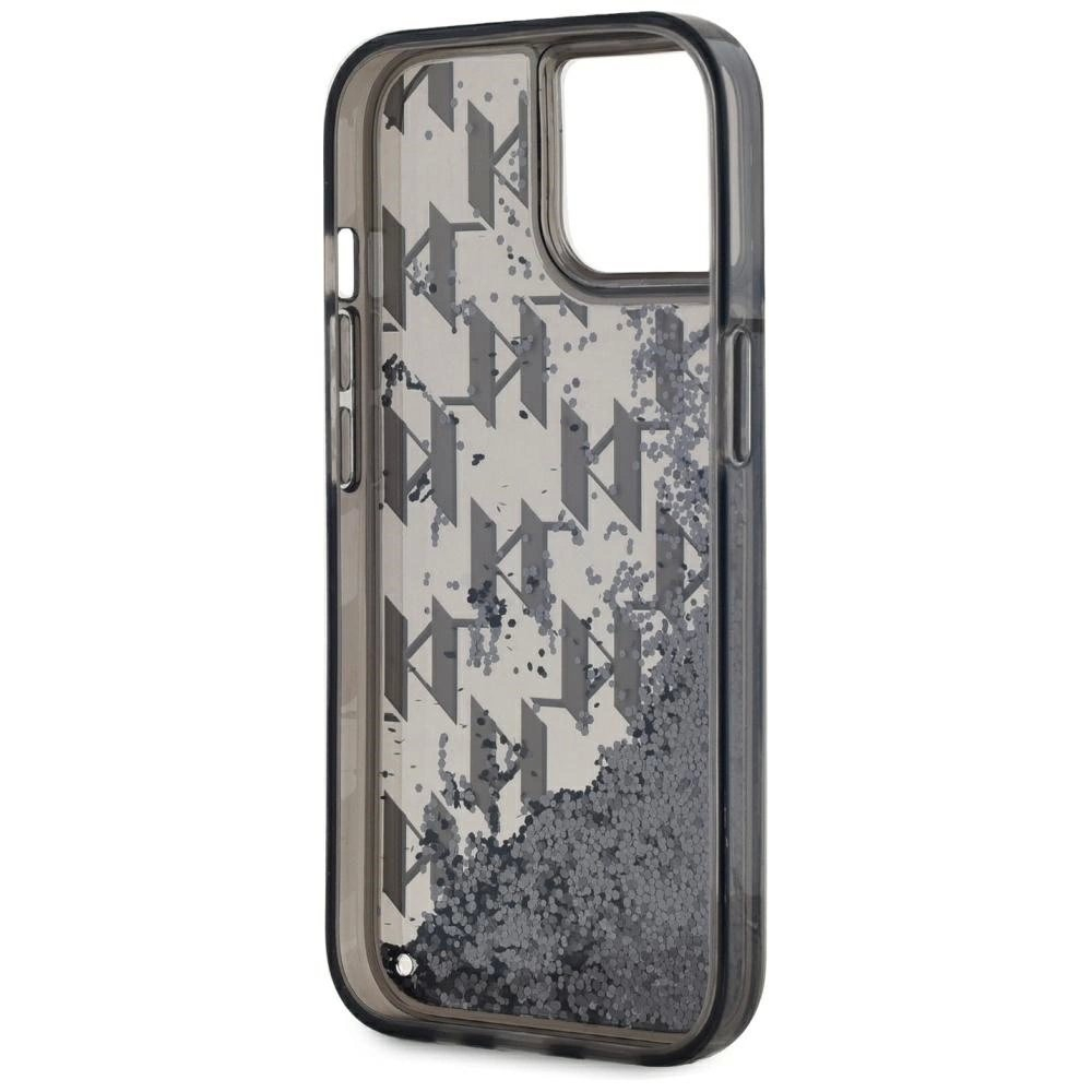 iPhone 15 Karl Lagerfeld Liquide Glitter Monogram Gradient dėklas - juodas 6 iPhone 15 Karl Lagerfeld Liquide Glitter Monogram Gradient dėklas - juodas 6