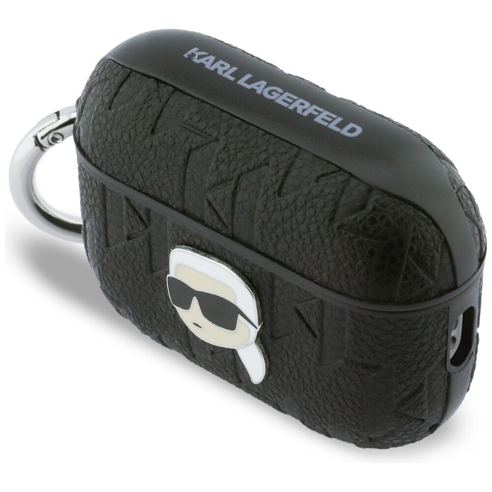 AirPods Pro 3 Karl Lagerfeld Monogram Karl Head dėklas – juodas 2 AirPods Pro 3 Karl Lagerfeld Monogram Karl Head dėklas – juodas 2