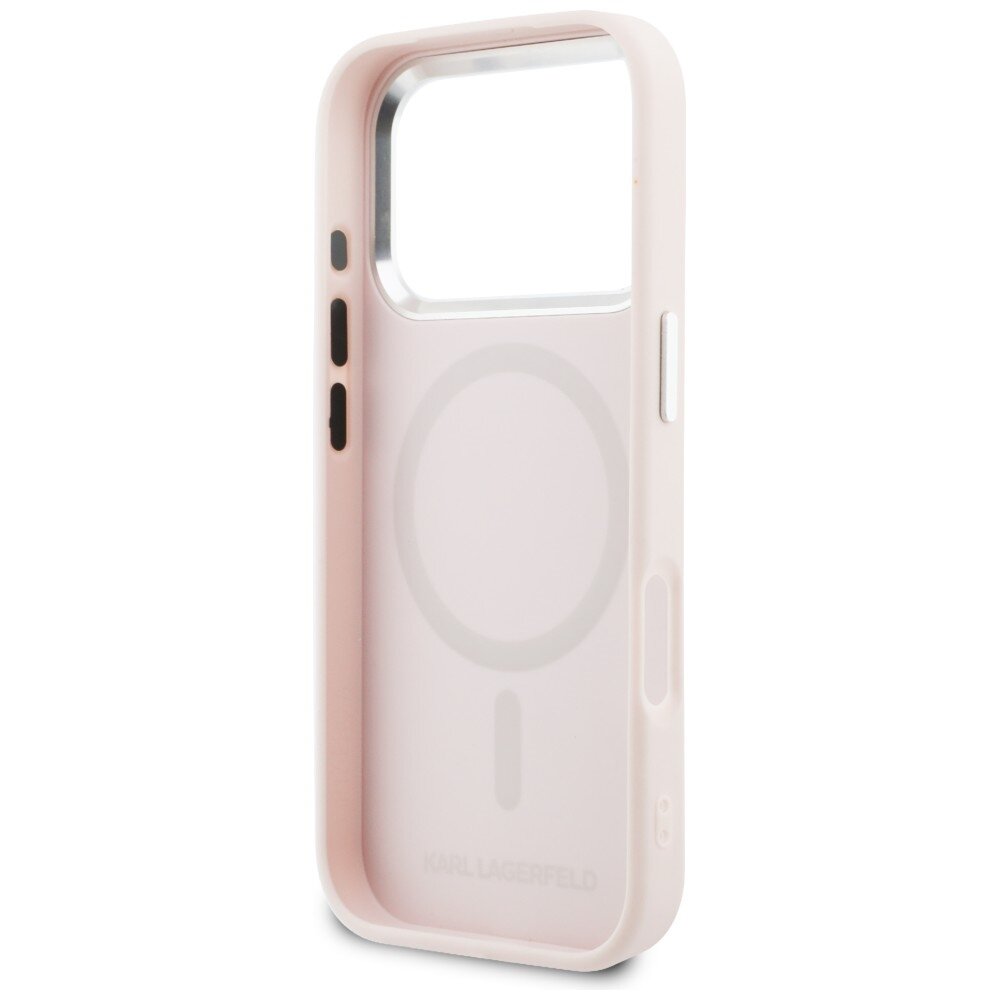iPhone 17 Pro Karl Lagerfeld Point & Choupette Sketch MagSafe dėklas – rožinis 6