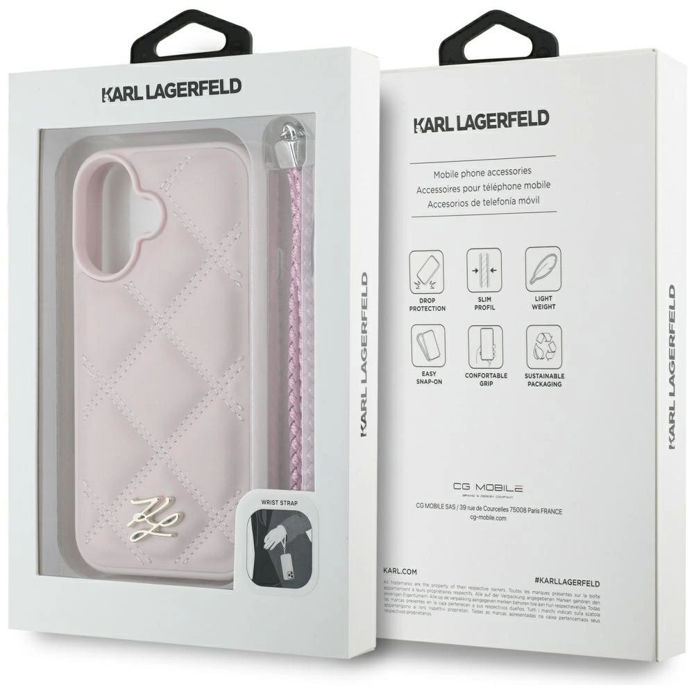 iPhone 16 – Karl Lagerfeld Quilted Initial Logo & Chain Strap dėklas - Rožinis 6 iPhone 16 – Karl Lagerfeld Quilted Initial Logo & Chain Strap dėklas - Rožinis 6