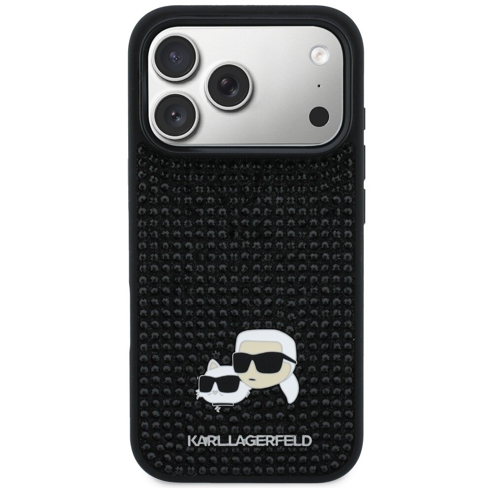 iPhone 17 Pro Karl Lagerfeld Rhinestones Karl & Choupette Pin dėklas – juodas 2 iPhone 17 Pro Karl Lagerfeld Rhinestones Karl & Choupette Pin dėklas – juodas 2