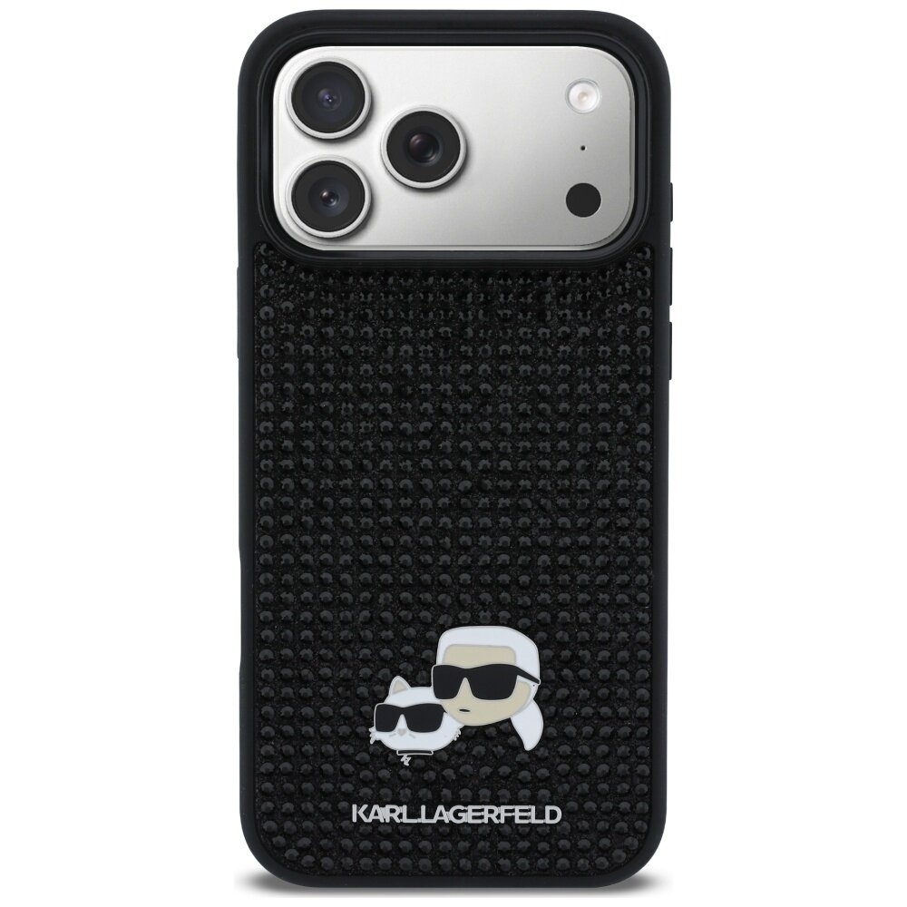 iPhone 17 Pro Max Karl Lagerfeld Rhinestones Karl & Choupette Pin dėklas – juodas 2 iPhone 17 Pro Max Karl Lagerfeld Rhinestones Karl & Choupette Pin dėklas – juodas 2