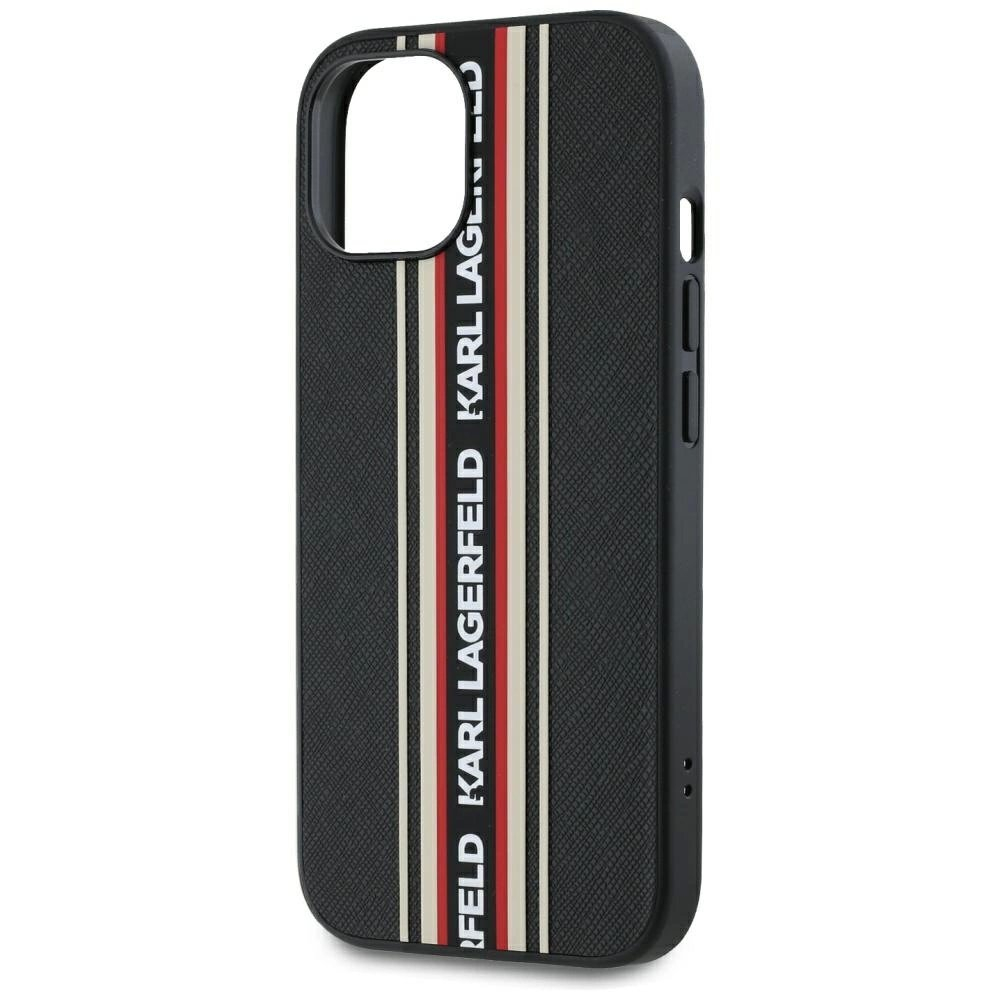 iPhone 15 Karl Lagerfeld Saffiano Athleisure Stripes Cord dėklas - raudonas 4 iPhone 15 Karl Lagerfeld Saffiano Athleisure Stripes Cord dėklas - raudonas 4