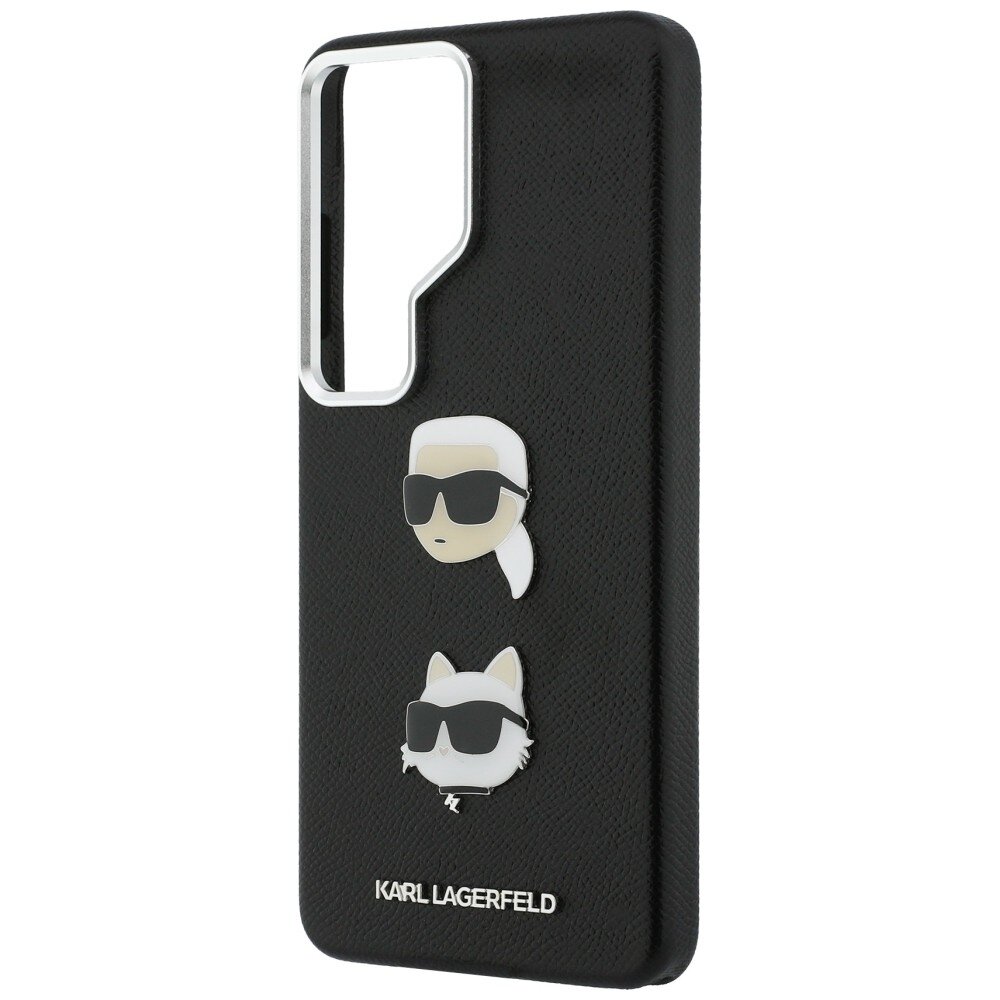 Samsung Galaxy S26 Ultra Karl Lagerfeld Saffiano Double Heads Metal dėklas – juodas 5 Samsung Galaxy S26 Ultra Karl Lagerfeld Saffiano Double Heads Metal dėklas – juodas 5