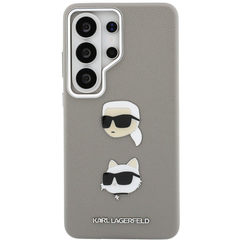 Samsung Galaxy S26 Ultra Karl Lagerfeld Saffiano Double Heads Metal dėklas – sidabrinis 2 Samsung Galaxy S26 Ultra Karl Lagerfeld Saffiano Double Heads Metal dėklas – sidabrinis 2