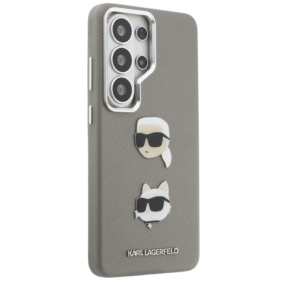 Samsung Galaxy S26 Ultra Karl Lagerfeld Saffiano Double Heads Metal dėklas – sidabrinis 3 Samsung Galaxy S26 Ultra Karl Lagerfeld Saffiano Double Heads Metal dėklas – sidabrinis 3