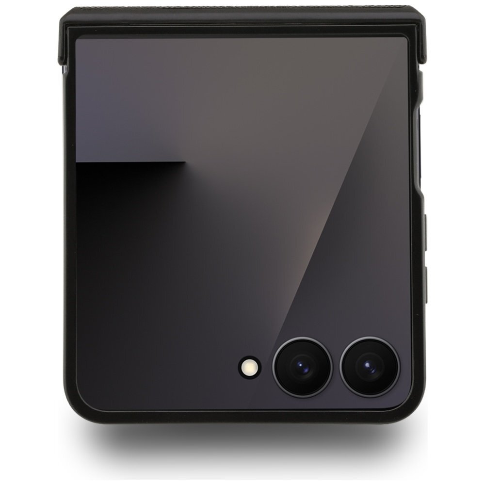 Samsung Galaxy Z Flip7 Karl Lagerfeld Saffiano Karl & Choupette Pin dėklas – juodas 2 Samsung Galaxy Z Flip7 Karl Lagerfeld Saffiano Karl & Choupette Pin dėklas – juodas 2