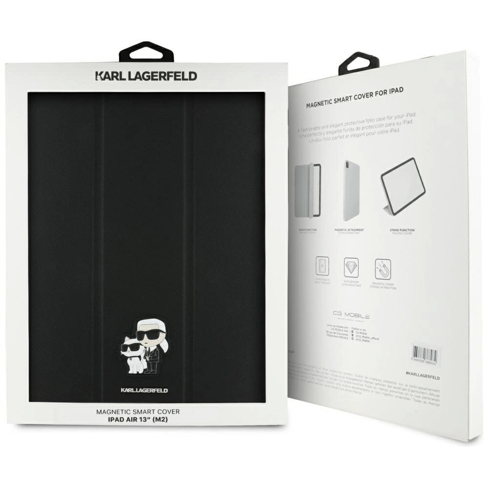 Karl Lagerfeld Saffiano Magnetinis Karl & Choupette iPad Air 13" 2024 Book Cover Dėklas - Juodas 7 Karl Lagerfeld Saffiano Magnetinis Karl & Choupette iPad Air 13" 2024 Book Cover Dėklas - Juodas 7