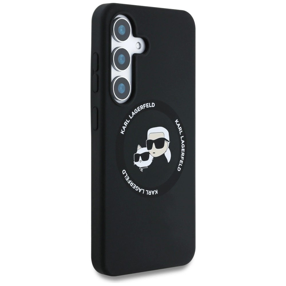 Karl Lagerfeld Silicone Double Heads And Circle MagSafe Samsung Galaxy S25 Plus Dėklas Juodas 3 Karl Lagerfeld Silicone Double Heads And Circle MagSafe Samsung Galaxy S25 Plus Dėklas Juodas 3
