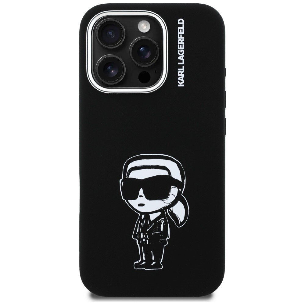 iPhone 16 Pro Max Karl Lagerfeld Silicone Karl Sketch MagSafe dėklas – juodas 2 iPhone 16 Pro Max Karl Lagerfeld Silicone Karl Sketch MagSafe dėklas – juodas 2