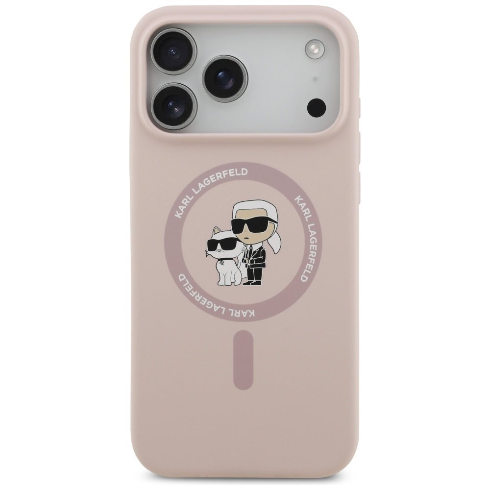 iPhone 17 Pro Max dėklas Karl Lagerfeld Silicone Karl & Choupette Ring su MagSafe – rožinis 2 iPhone 17 Pro Max dėklas Karl Lagerfeld Silicone Karl & Choupette Ring su MagSafe – rožinis 2