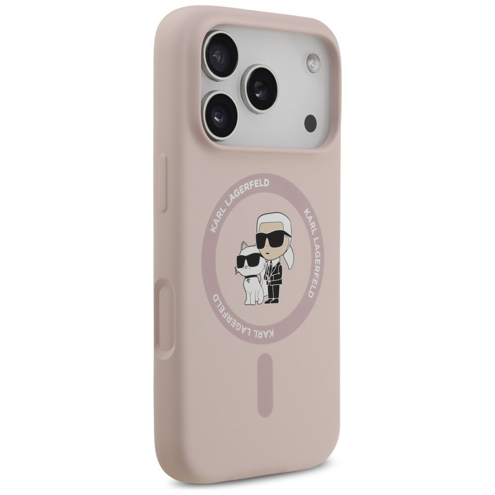 iPhone 17 Pro dėklas Karl Lagerfeld Silicone Karl & Choupette Ring su MagSafe – rožinis 3 iPhone 17 Pro dėklas Karl Lagerfeld Silicone Karl & Choupette Ring su MagSafe – rožinis 3