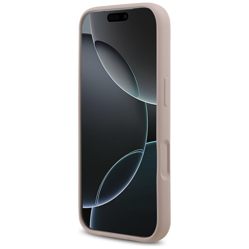 iPhone 17 Pro dėklas Karl Lagerfeld Silicone Karl & Choupette Ring su MagSafe – rožinis 4