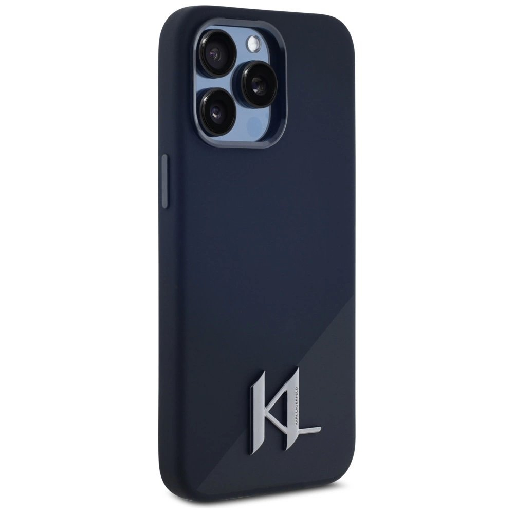 Karl Lagerfeld Silikoninis Shadow Metal Initial MagSafe Dėklas skirtas iPhone 15 Pro Juodas 3 Karl Lagerfeld Silikoninis Shadow Metal Initial MagSafe Dėklas skirtas iPhone 15 Pro Juodas 3