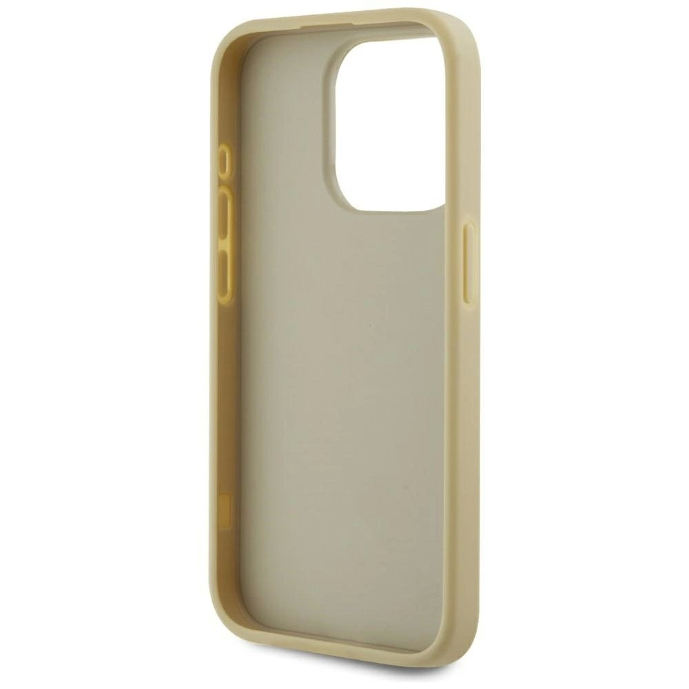 iPhone 15 Pro Max Karl Lagerfeld Wrinkled Metal Signature dėklas - auksinis 6