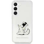Dėklas Karl Lagerfeld Choupette Fun KLHCS23MCFNRC Samsung Galaxy S23 Plus S916 Permatomas