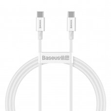 Kabelis Baseus Superior Type-C į Type-C 100W 1.0m baltas CATYS-B02