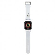 Apyrankė Karl Lagerfeld 3D Rubber Karl Head strap for Apple Watch 38/40/41mm - Baltas