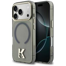 iPhone 17 Pro Karl Lagerfeld IML K Head Logo MagSafe dėklas – juodas iPhone 17 Pro Karl Lagerfeld IML K Head Logo MagSafe dėklas – juodas