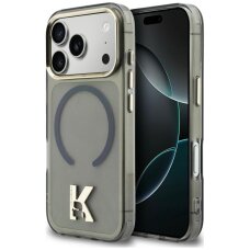 iPhone 17 Pro Max Karl Lagerfeld IML K Head Logo MagSafe dėklas – juodas iPhone 17 Pro Max Karl Lagerfeld IML K Head Logo MagSafe dėklas – juodas