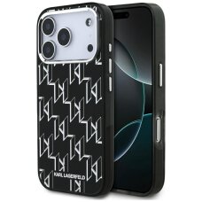 iPhone 17 Pro Karl Lagerfeld IML KL Monogram MagSafe dėklas – juodas