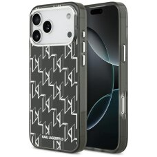 iPhone 17 Pro Max Karl Lagerfeld IML KL Monogram MagSafe dėklas – juodas