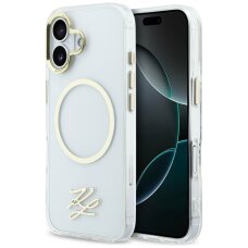 iPhone 17 Karl Lagerfeld IML KL Script Logo MagSafe dėklas – skaidrus iPhone 17 Karl Lagerfeld IML KL Script Logo MagSafe dėklas – skaidrus