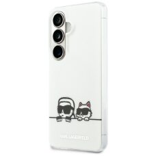 Samsung Galaxy S26 Plus Karl Lagerfeld IML Peekaboo Karl & Choupette MagSafe dėklas – skaidrus Samsung Galaxy S26 Plus Karl Lagerfeld IML Peekaboo Karl & Choupette MagSafe dėklas – skaidrus