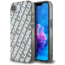 iPhone 16e – Karl Lagerfeld IML Repeat Logo dėklas - Sidabrinis
