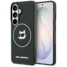 Samsung Galaxy S26 Karl Lagerfeld IML Repeated Choupette MagSafe dėklas – juodas