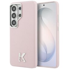 Samsung Galaxy S26 Ultra Karl Lagerfeld K Metal Logo MagSafe dėklas – rožinis