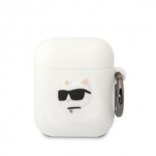 Dėklas Karl Lagerfeld KLA2RUNCHH AirPods 1/2 Baltas