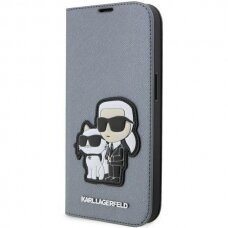 Dėklas Karl Lagerfeld Choupette KLBKP14XSANKCPG iPhone 14 Pro Max Sidabrinis