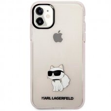 Dėklas Karl Lagerfeld Ikonik Choupette KLHCN61HNCHTCP iPhone 11 / Xr Rožinis