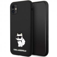 Dėklas Karl Lagerfeld Silicone Choupette KLHCN61SNCHBCK iPhone 11/ XR Juodas