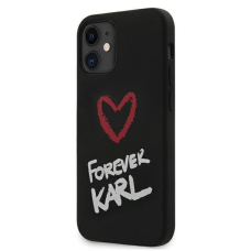 Originalus Karl Lagerfeld Dėklas Klhcp12Ssilkrbk Iphone 12 Mini Juodas Silicone Forever Karl