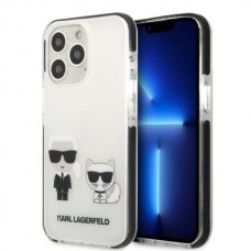 Dėklas Karl Lagerfeld Choupette KLHCP13LTPEKCW iPhone 13 Pro / 13 Baltas