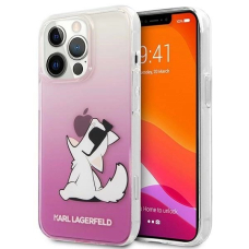 Karl Lagerfeld KLHCP14LCFNRCPI iPhone 14 Pro 6.1 &quot;hardcase Rožinis / Rožinis Choupette Fun