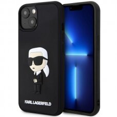 Dėklas Karl Lagerfeld Rubber Ikonik 3D KLHCP14M3DRKINK iPhone 14 Plus Juodas